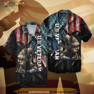 4th Of July Memorial Day American Veteran For Men And Women Hawaiian Shirt