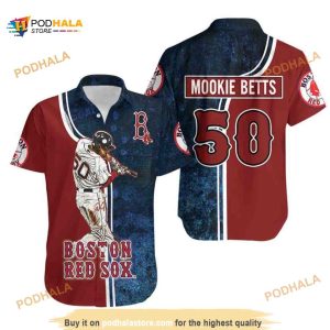 50 Mookie Betts Boston Red Sox MLB Hawaiian Shirt