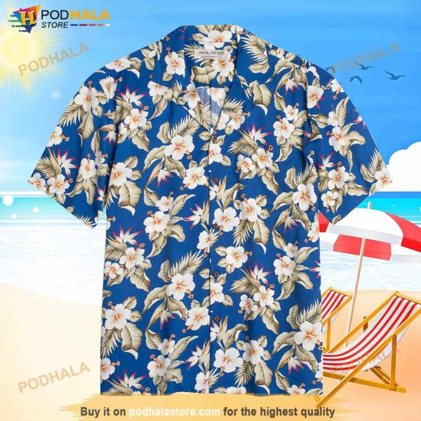 Aloha Hibiscus Blue Hawaiian Shirt For Hawai Fans