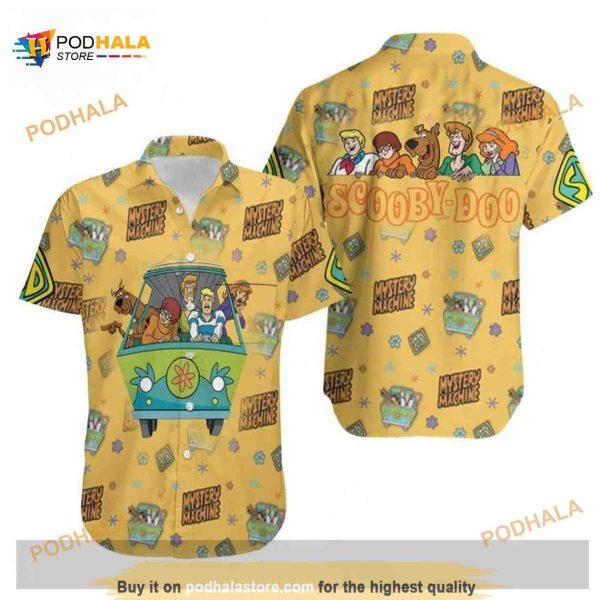 Aloha Mystery Machine Scooby Doo Funny Hawaiian Shirt Beach Lovers Gift