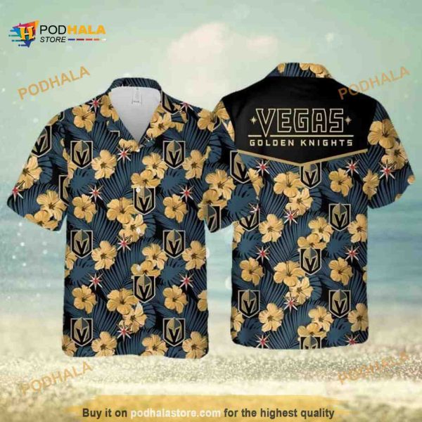 Aloha NHL Vegas Golden Knights Funny Hawaiian Shirt Summer Beach Gift