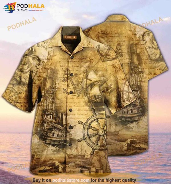 Amazing Sailing Ship Into The Sea To Find Your Soul Hawaiian Shirt