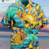 Amazing Surfing Skull Beach Tropical Father Summer Style Beach Hawaiian Shirt