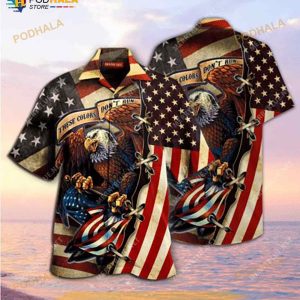 American Eagle Flag Hawaiian Shirt