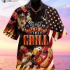 American Flag If You Need Me I’ll Be At The Grill Print Hawaiian Shirt