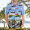 Australia Qantas Boeing 747sp-38 Button Up Hawaiian Shirt