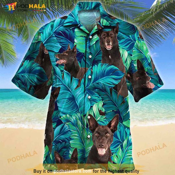 Australian Kelpie Dog Hawaiian Shirt