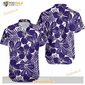 Baltimore Ravens 2 Flower Hawaii Shirt Summer Collection