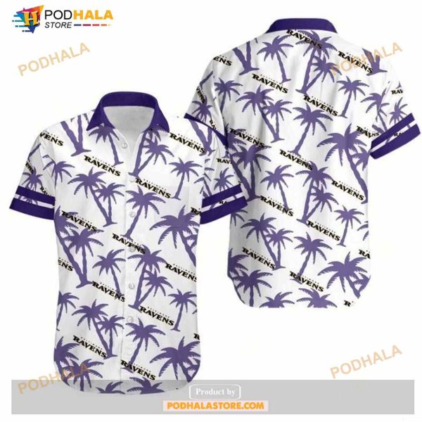 Baltimore Ravens Coconut Tree NFL Gift For Fan Hawaii Shirt