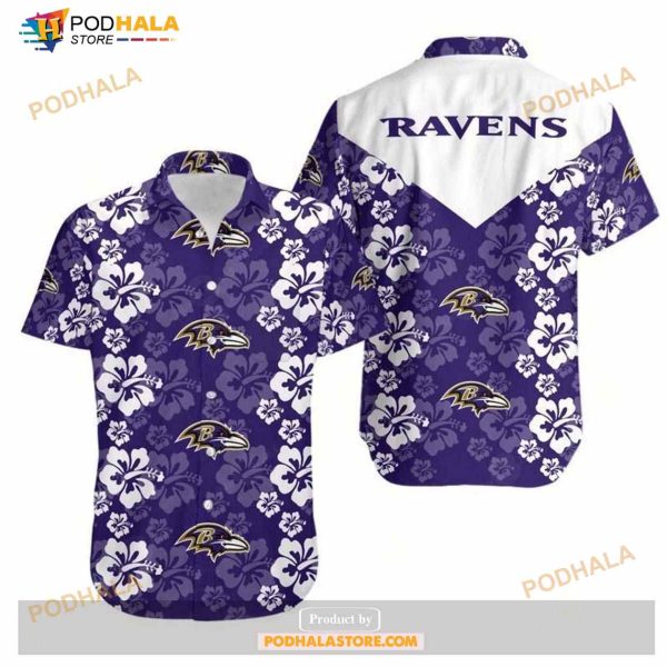 Baltimore Ravens Flowers Hawaii Shirt Summer Collection