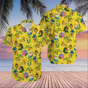 Bananas & Blow Funny Cool Hawaiian 3D Button Shirt – Funny Style For Men T-Shirt