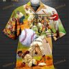 Baseball Print Hawaiian Shirt