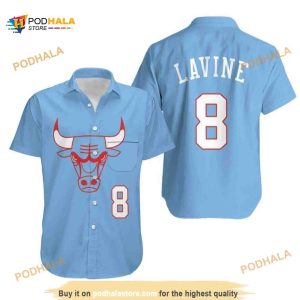 Basic Zach Lavine 8 Chicago Bulls Funny Hawaiian Shirt