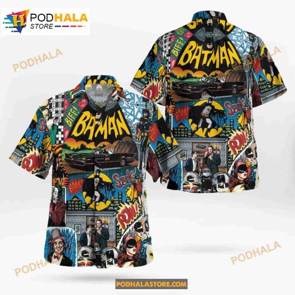 Batm Superheroes Characters Lovers Button Downs Vintage Summer Beach Hawaiian Shirt