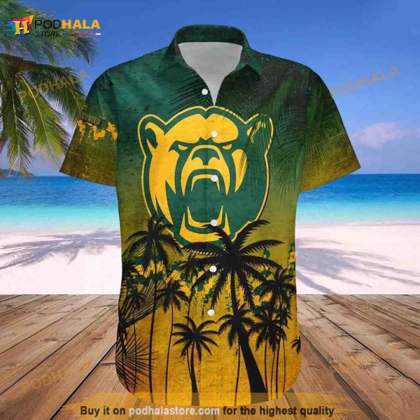 Baylor Bears Coconut Tree Tropical Grunge Hawaiian Shirt