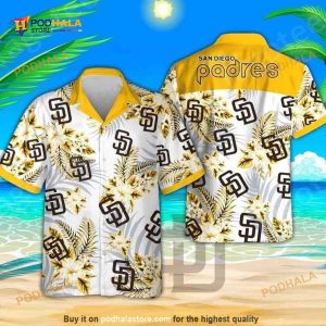 Beach Aloha MLB San Diego Padres Funny Hawaiian Shirt Flower Pattern