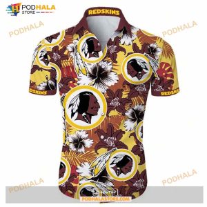 Beach Shirt Washington Redskins Hawaiian Shirt Short Sleeve For Fans