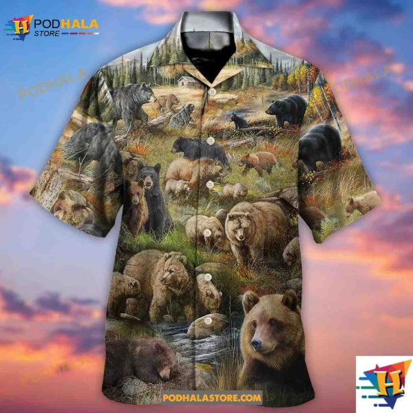 Bear Be Brave Little Bear Hawaiian Shirt