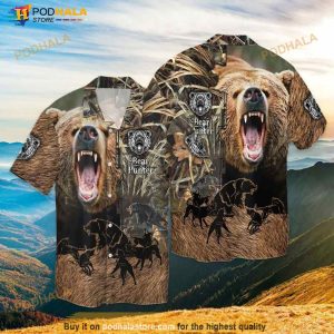 Bear Hunter Hawaiian Shirt