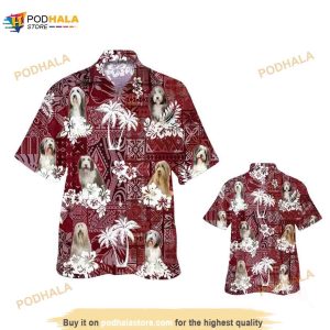 Bearded Collie Hawaiian Shirt Dog All Over Print Hawaii Aloha Beach