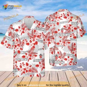 Beck’s Beer Tropical Flower Pattern Funny Hawaiian Shirt Beach Lovers Gift