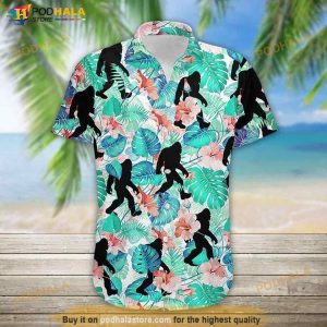 Bigfoot Tropical Hawaiian Shirt