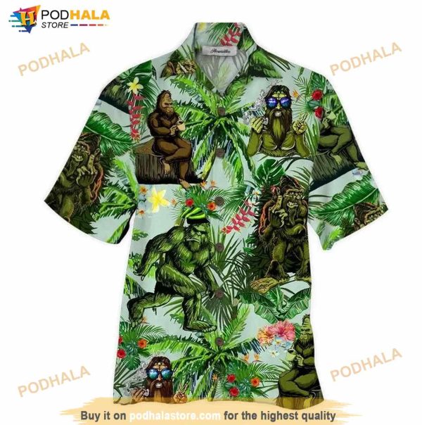 Bigfoot V Hawaiian Shirt