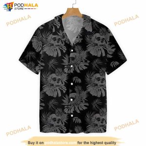 Black Skull Hawaiian Vintage Aloha Shirt