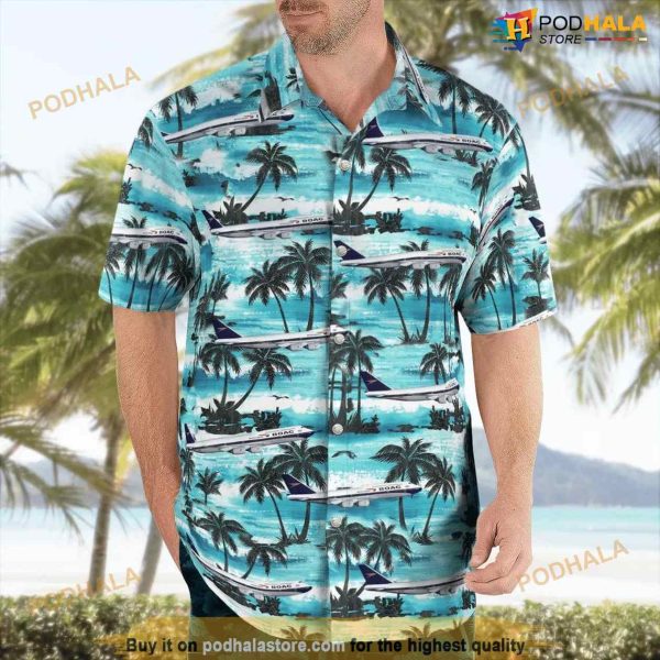 Boac Airline Boeing 747-8btd Hawaiian Shirt For Men And Women