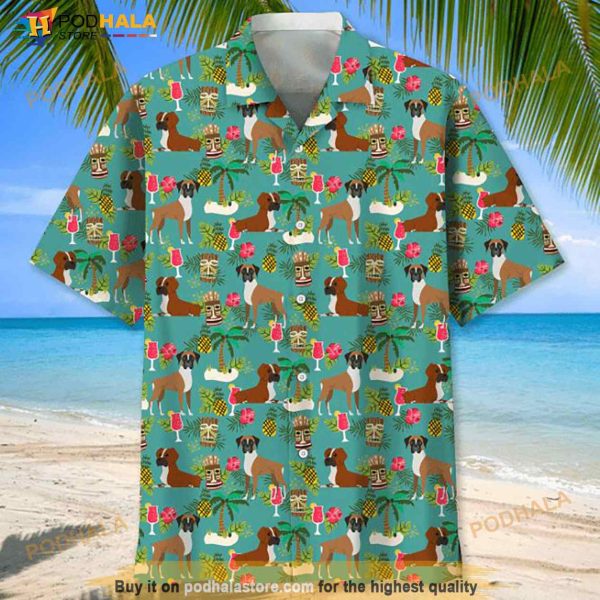 Boxer Beach Hawaiian Shirt