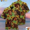 Brown Horse And Sunflower Field Aloha Hawaiian Shirt For Men