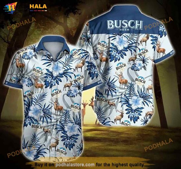 Busch Beer Hawaiian Shirt