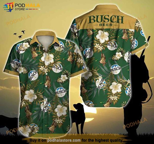 Busch Hunting Mallard Hawaiian Shirt