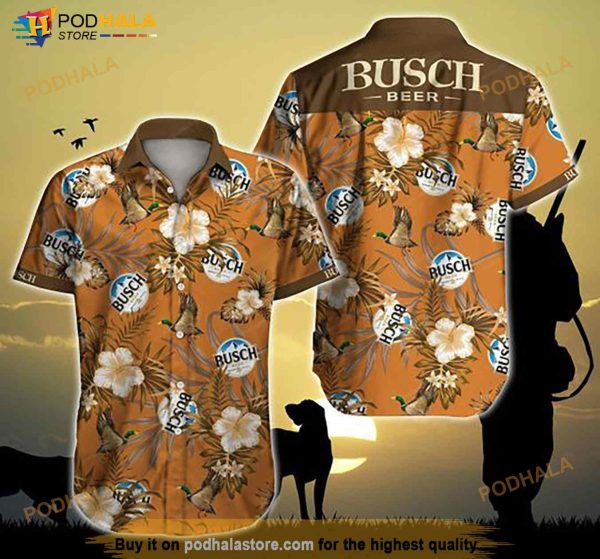 Busch Hunting Mallard Ii Hawaiian Shirt