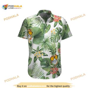 Busch Latte Floral Hawaiian Shirt Summer Gift For Beer Drinkers