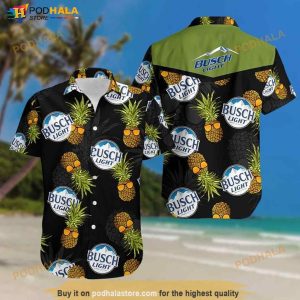 Busch Light Print Hawaiian Shirt