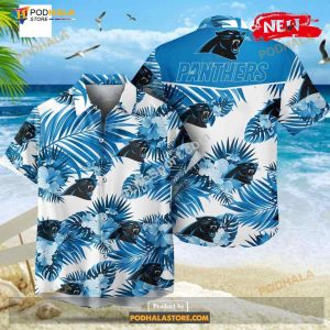 Carolina Panthers NFL Palm Leaves Hot Summer Collection Funny 3D NFL Hawaiian Shirt