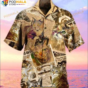 Cat Journal Summer Cats Lover Hawaiian Shirt