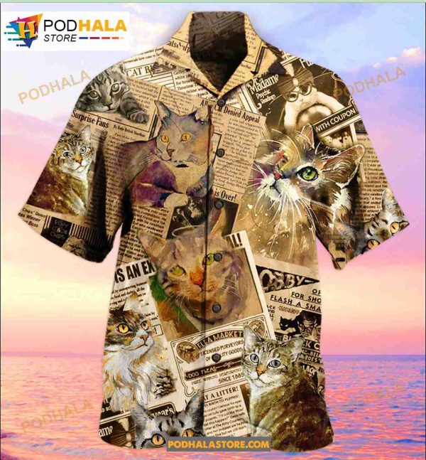 Cat Journal Summer Cats Lover Hawaiian Shirt