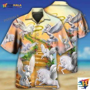 Celestial Horse On The Way To Heaven Hawaiian Shirt