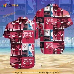 Chicago Bulls NBA Hawaiian Shirt Palm Tree Gift For Basketball Fans