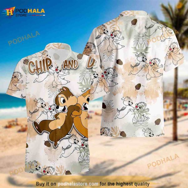 Chip ‘n’ Dale Nuts Disney Funny Hawaiian Shirt