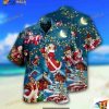 Christmas Bear Santa In The Night Hawaiian Shirt