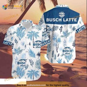 Cool Busch Latte Funny Hawaiian Shirt Beach Lovers Gift