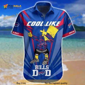 Cool Like Buffalo Bills Funny Hawaiian Shirt Bart Simpson