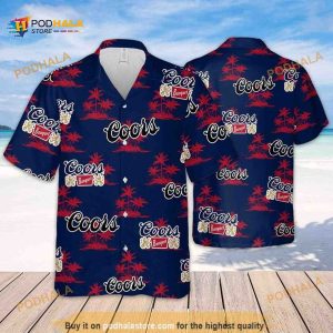 Coors Banquet Beer Island Pattern Funny Hawaiian Shirt