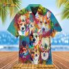 Corgi Colorful Funny Hawaiian Shirt Dog Lovers Gift