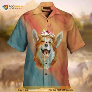 Corgi Dog Funny Hawaiian Shirt Cool Gift For Beach Trip