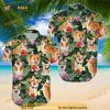 Corgi Dog Funny Hawaiian Shirt Palm Leaves Pattern Summer Gift For Corgi Lovers