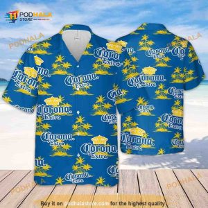 Corona Extra Island Pattern Funny Hawaiian Shirt Gift For Beach Vacation